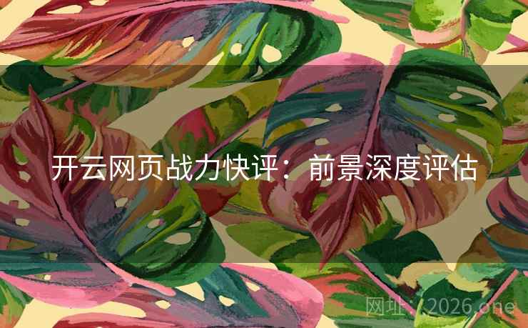 开云网页战力快评：前景深度评估