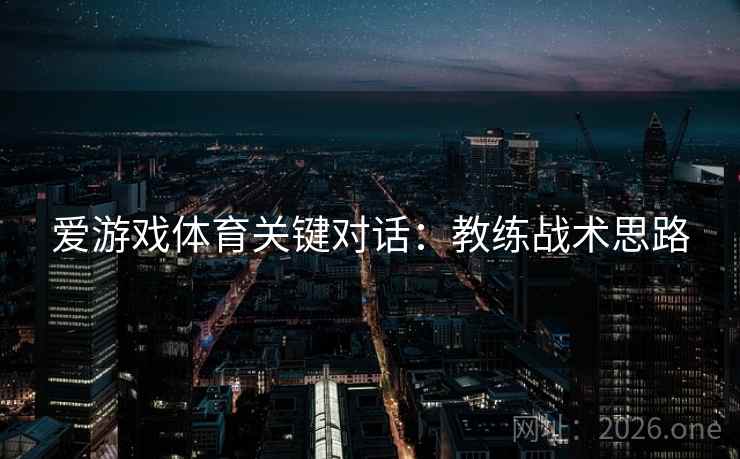 爱游戏体育关键对话：教练战术思路