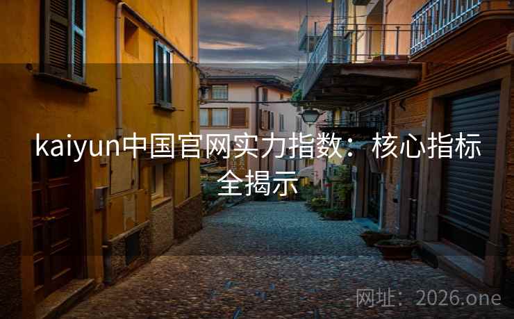 kaiyun中国官网实力指数：核心指标全揭示
