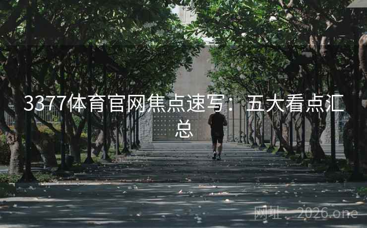 3377体育官网焦点速写：五大看点汇总